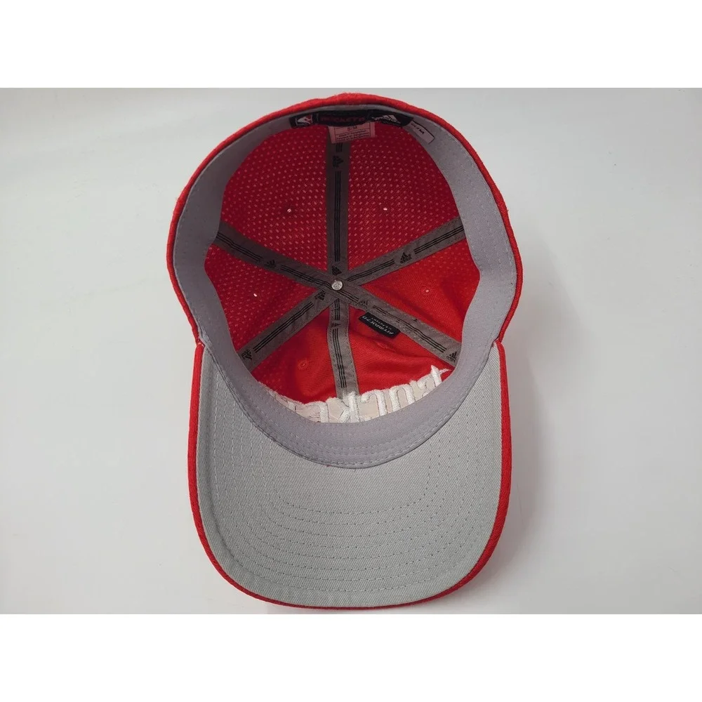 Houston Rockets‎ Adidas Flex Fitted S-M Hat Cap Dad Men Women NBA Basketball Red